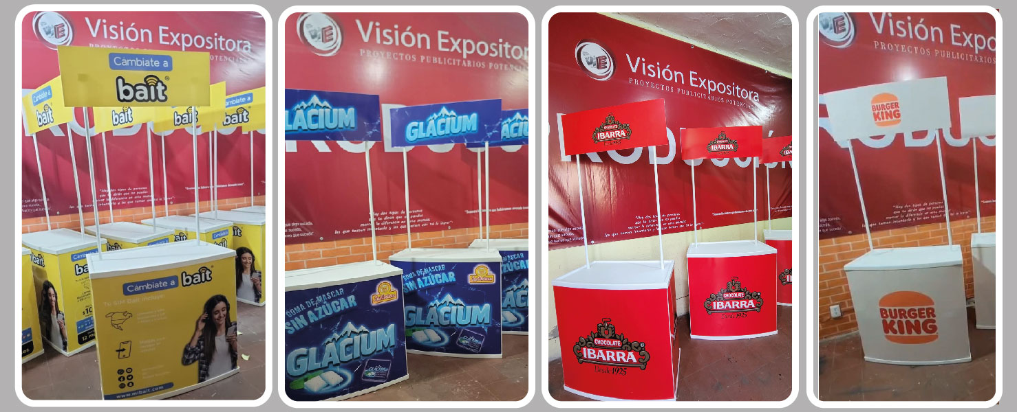 Demo stand para multiples compañias y usos.